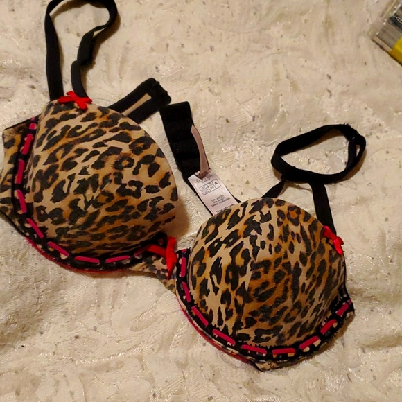 Leopard Print Cotton Bra - Picture 2 of 5